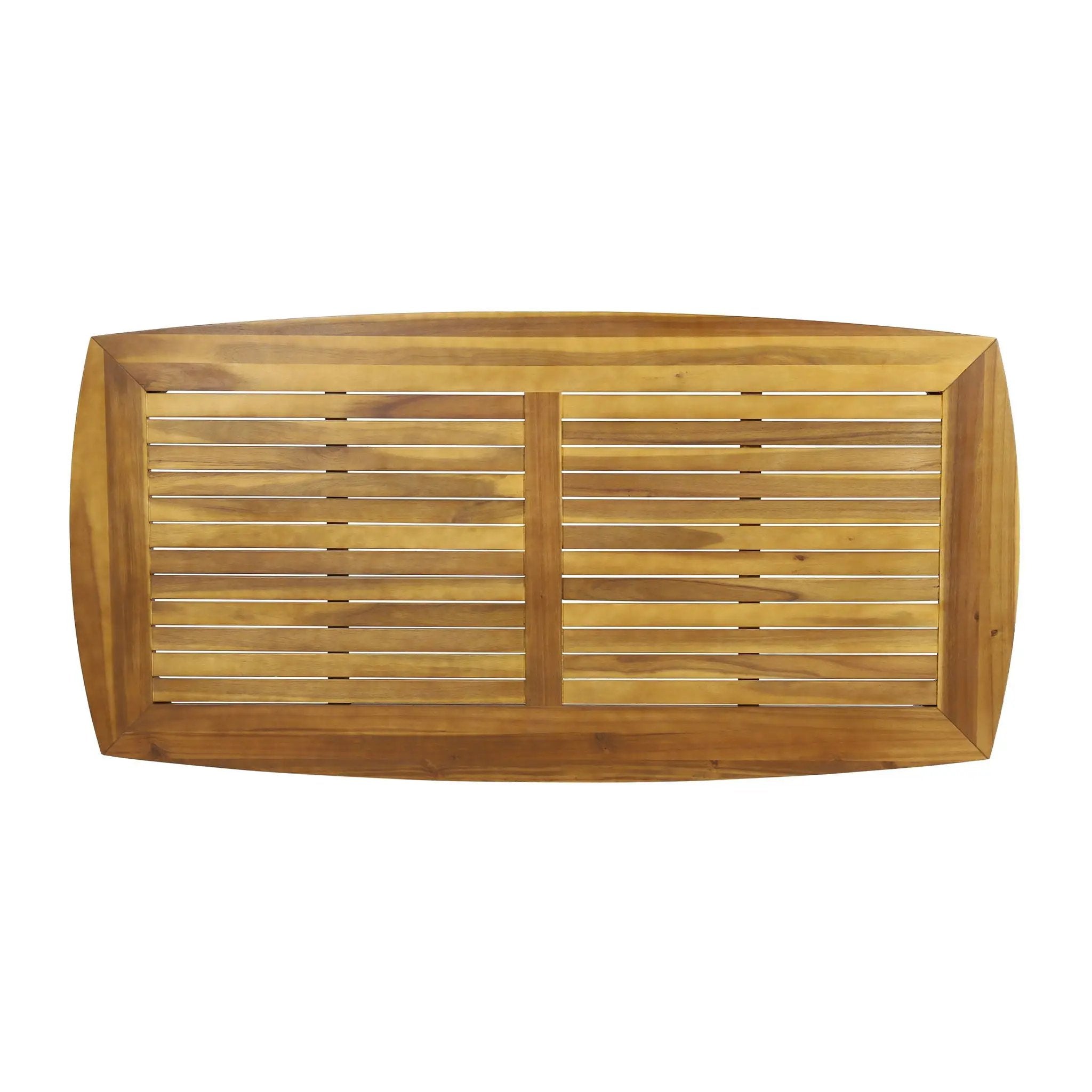 Outdoor Dining Table With Frame - Teak by HouseOfZazla
