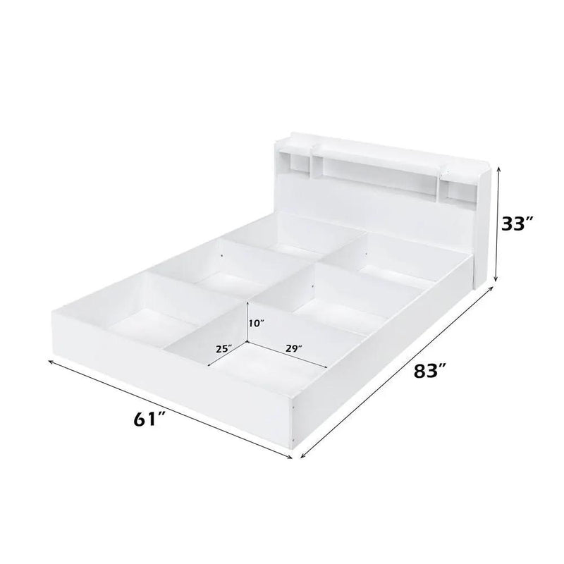 Perse - Queen Bed With Storage - White by Unique Piece Furniture