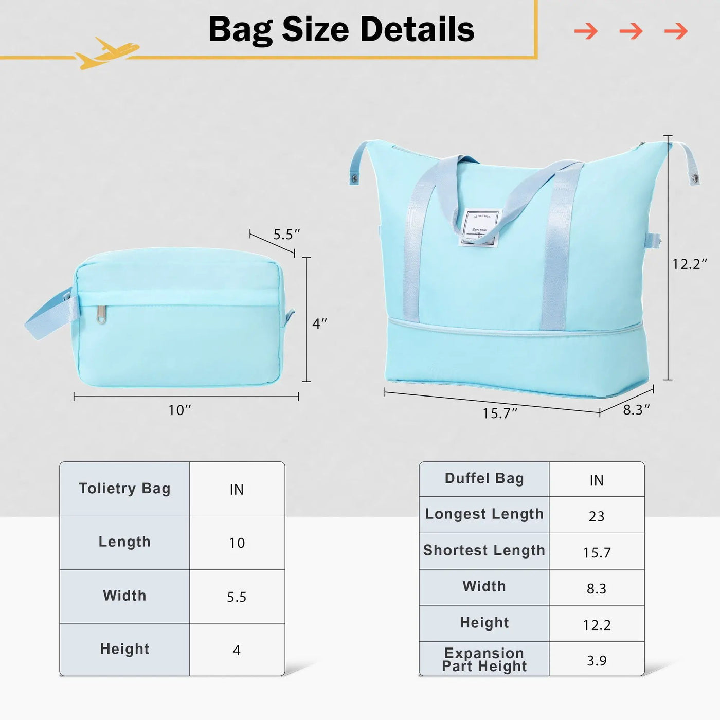 2 Piece Luggage Set With Bags Expanable Spinner Wheels ABS Lightweight Suitcase With Tsa Lock 20" / 28" by HouseOfZazla