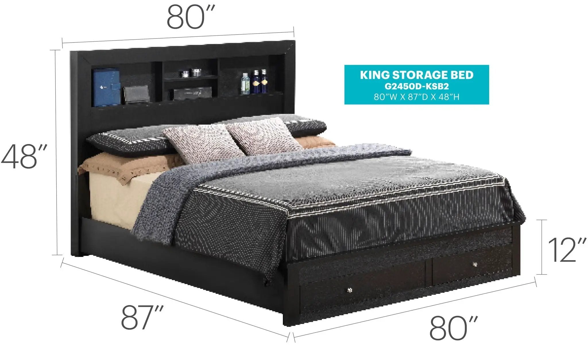 Stylish Storage Bed For Modern Spaces by HouseOfZazla