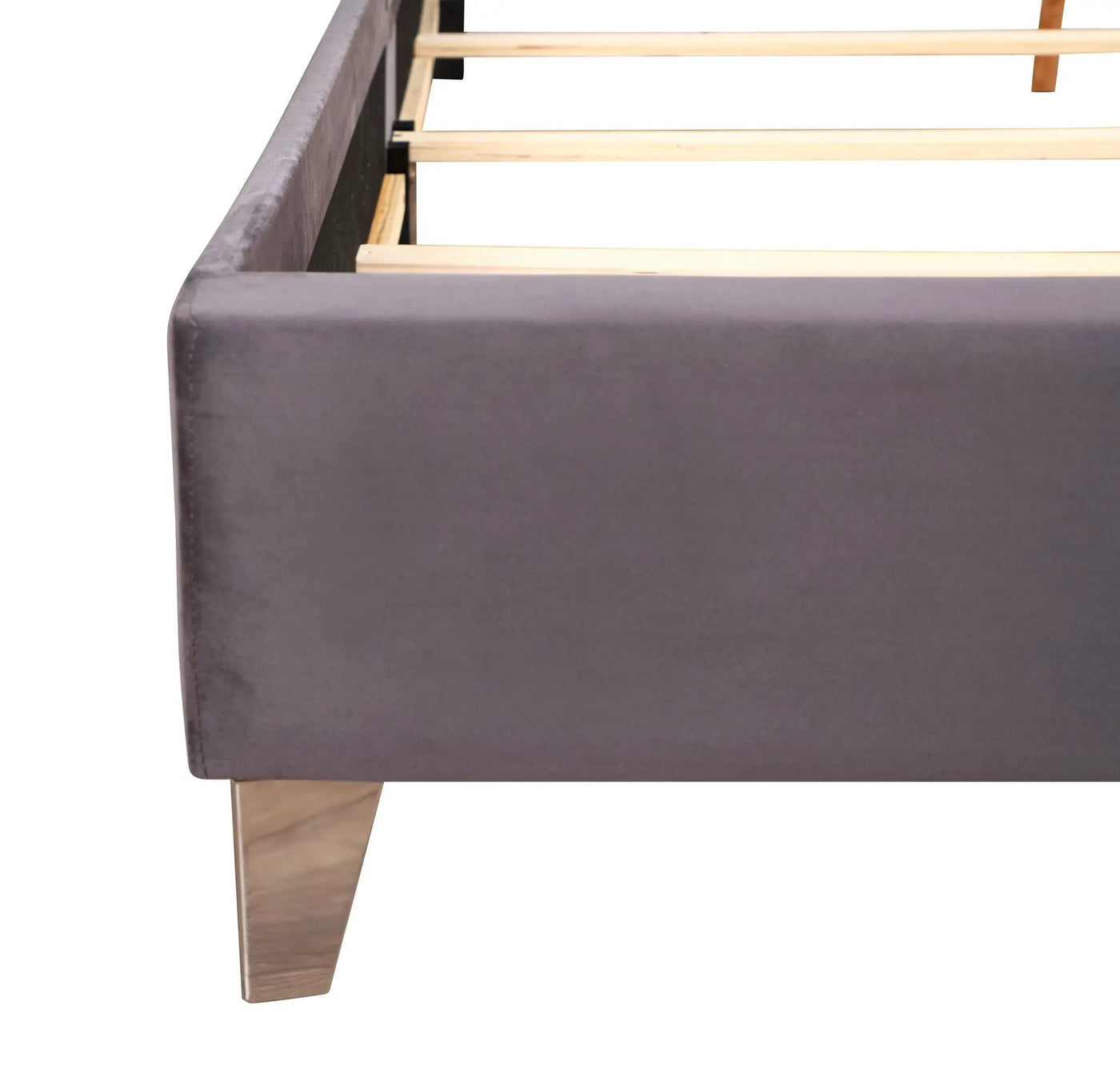Upholstered Nailhead Trim Chic Bed by HouseOfZazla