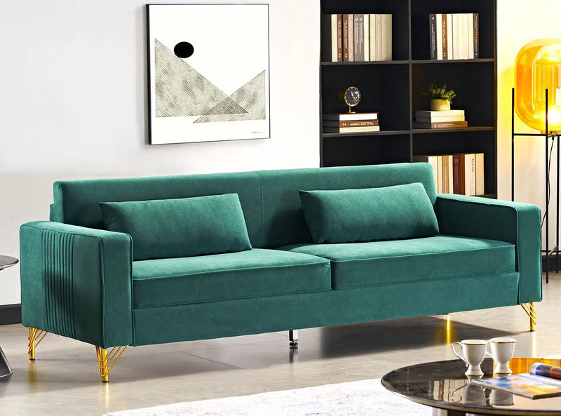 Aesthetic 3 Seater Couch With Classic Modern Appeal And Luxurious Soft Comfort by HouseOfZazla
