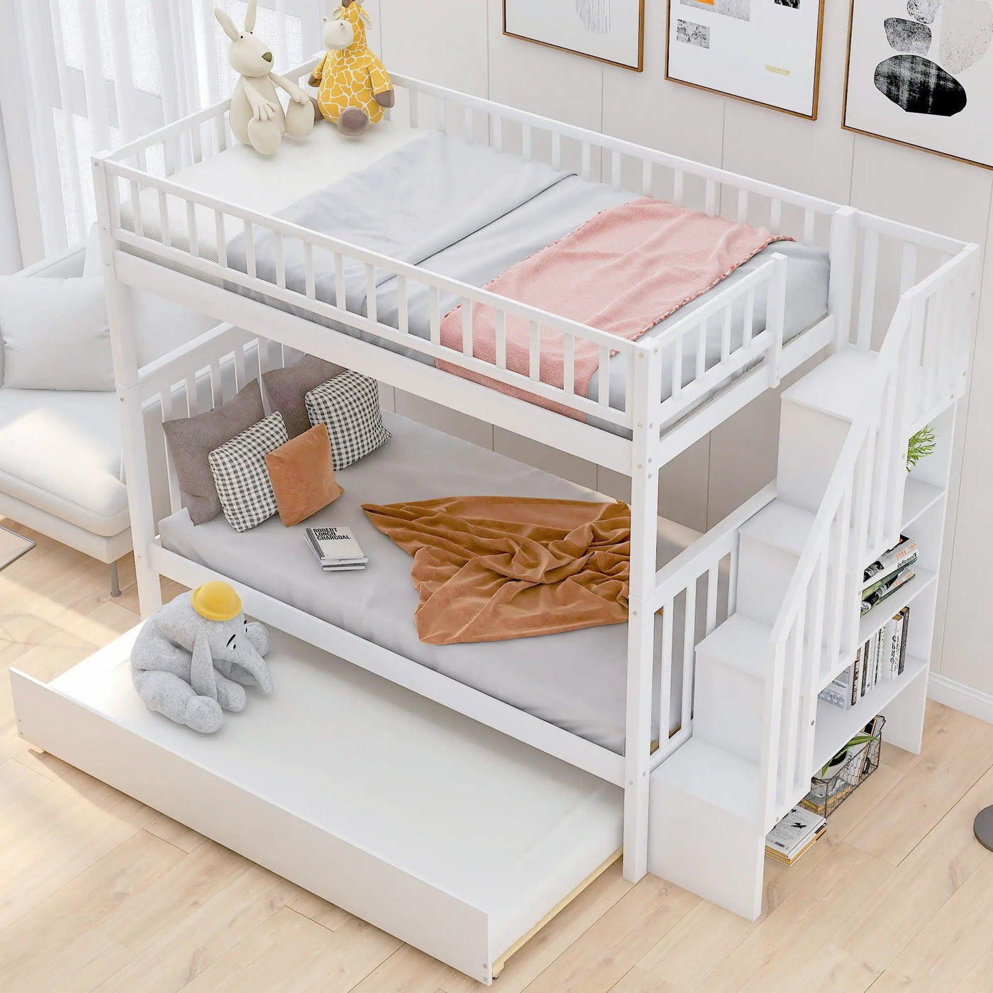 Bunk Bed With Staircase by HouseOfZazla