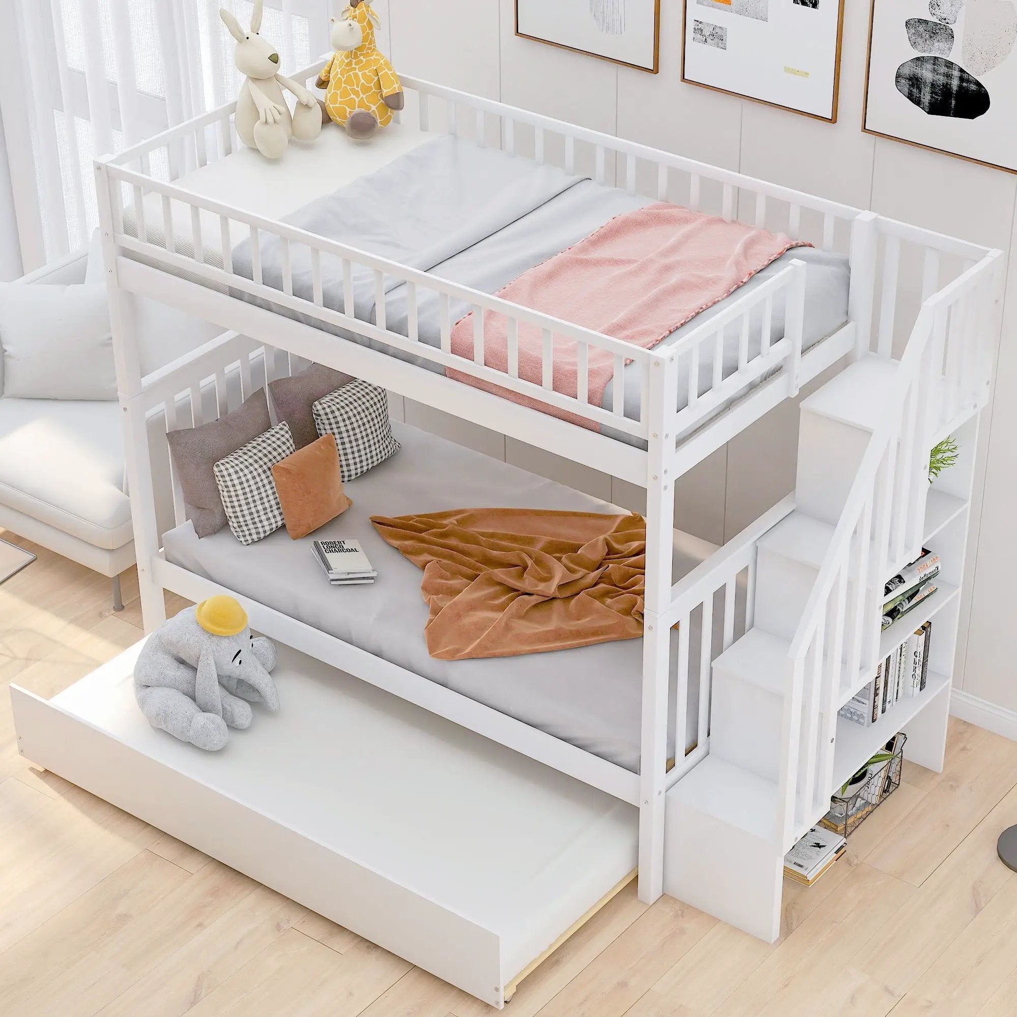 Bunk Bed With Staircase by Unique Piece Furniture