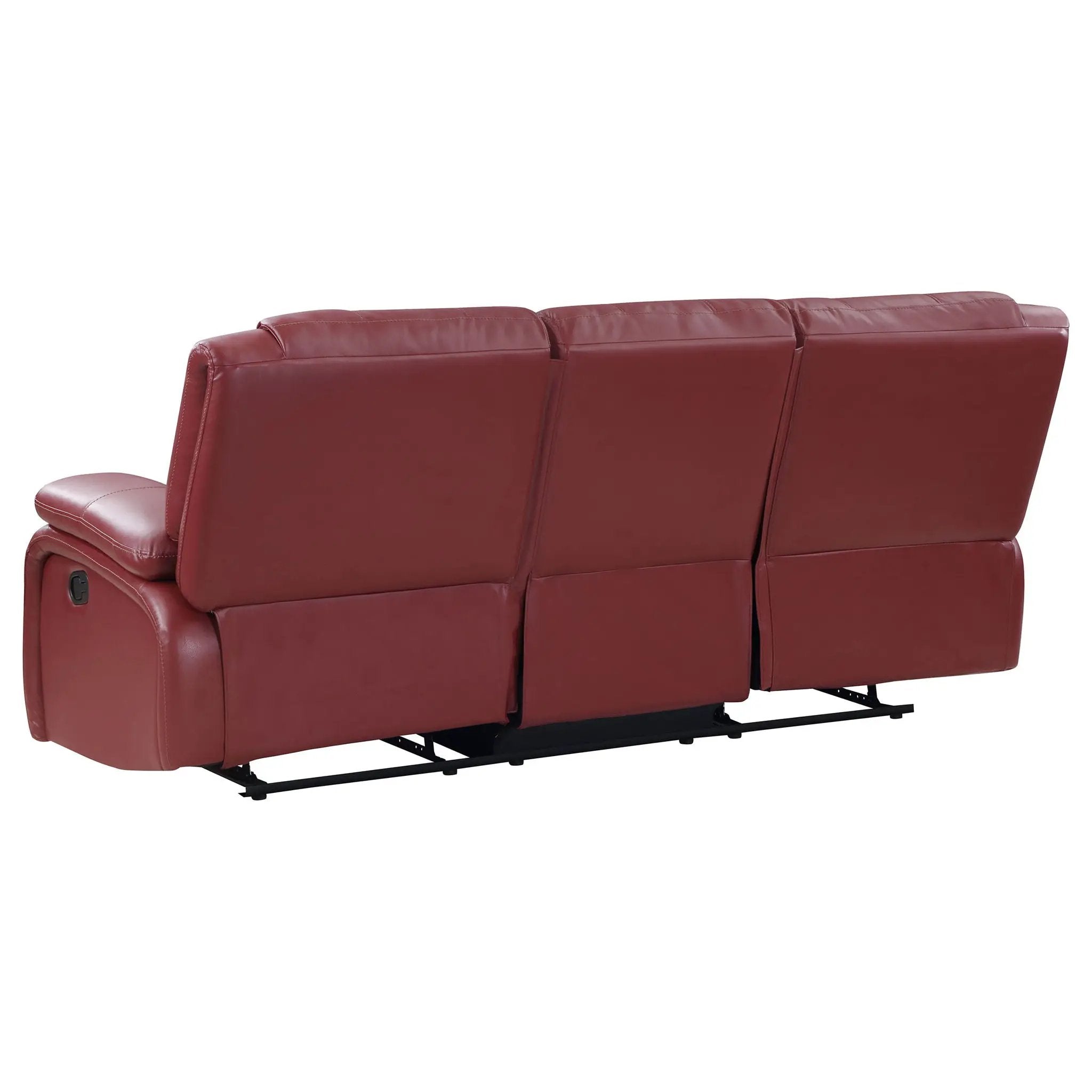 Camila 2-piece Upholstered Reclining Sofa Set Red by Unique Piece Furniture