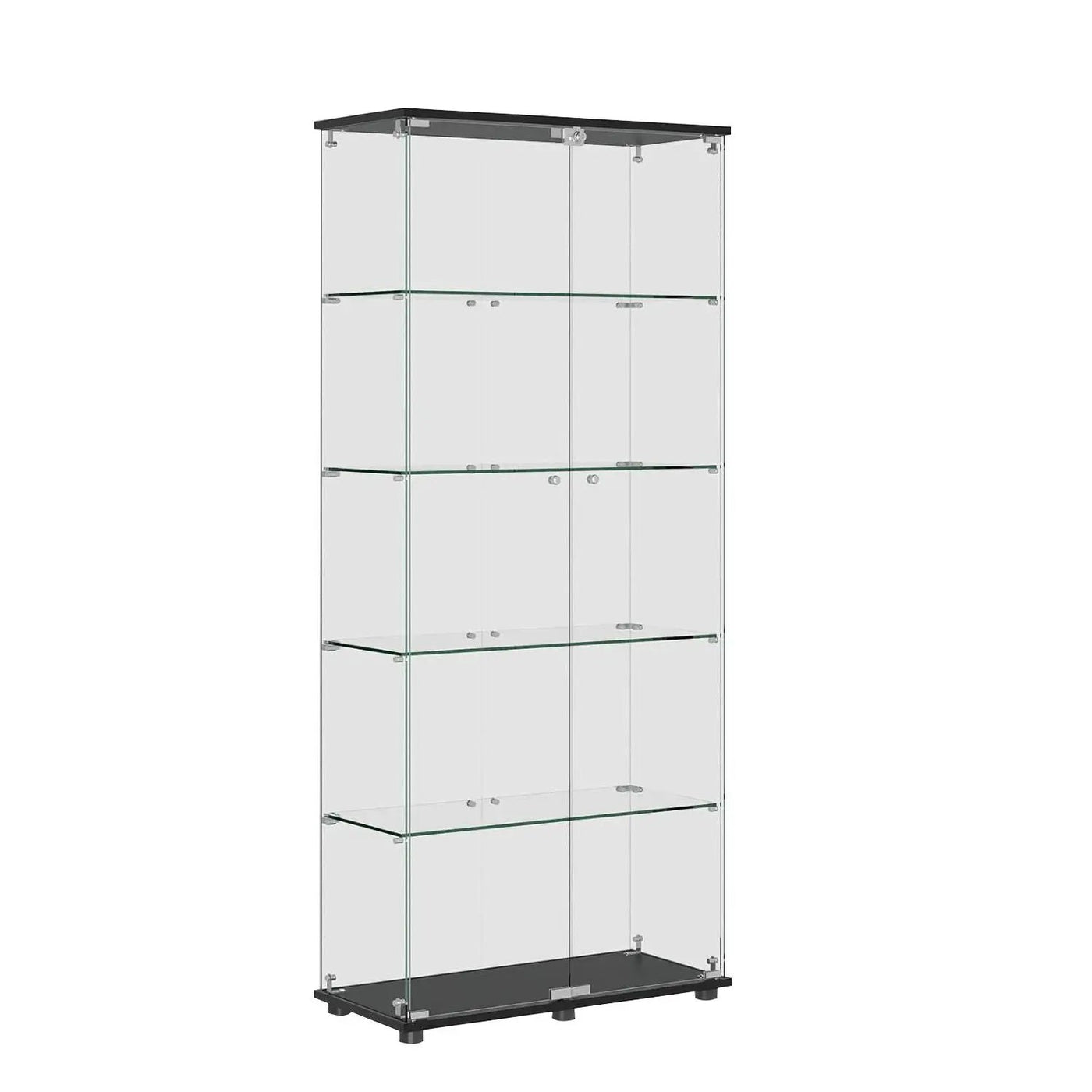 Display Cabinet With Shelf Double Doors And Lock by Unique Piece Furniture