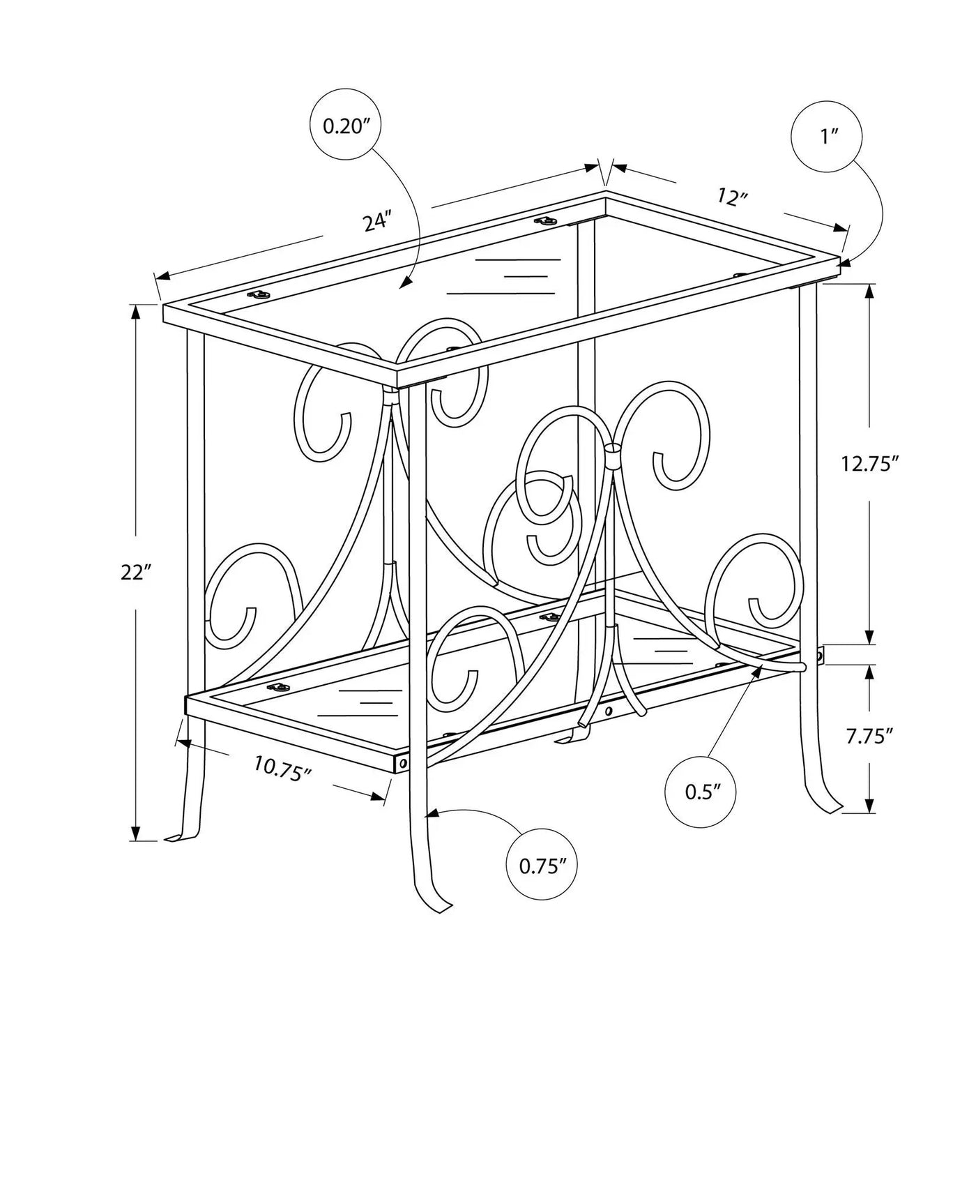 Elegant Design Accent Table, Side Traditional by Unique Piece Furniture