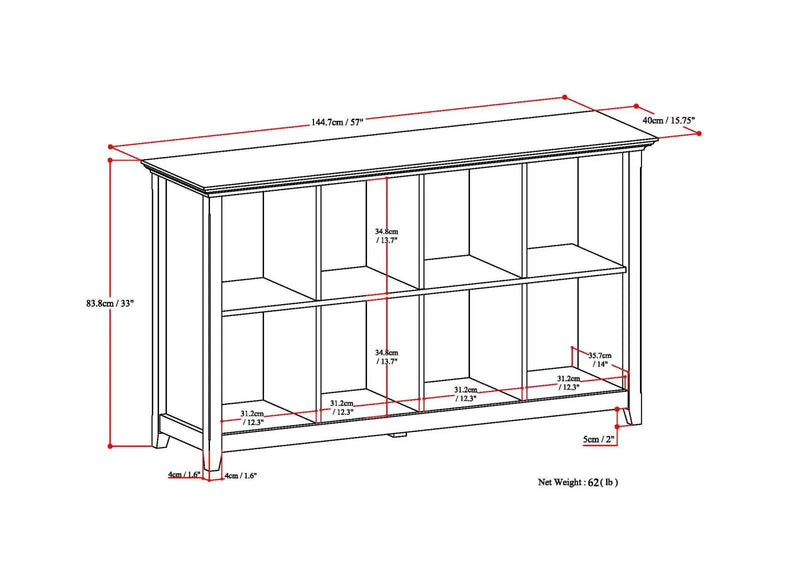 Amherst - Cube Storage Bookcase by Unique Piece Furniture