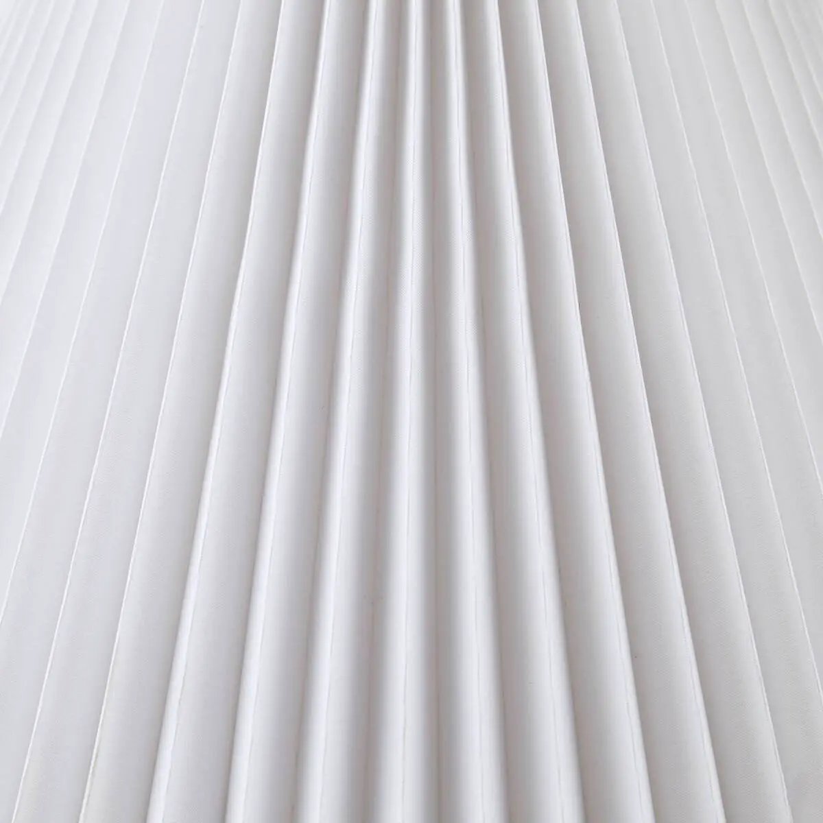 Textured Ceramic Table Lamp with Fluted Fabric Shade - White by HouseOfZazla