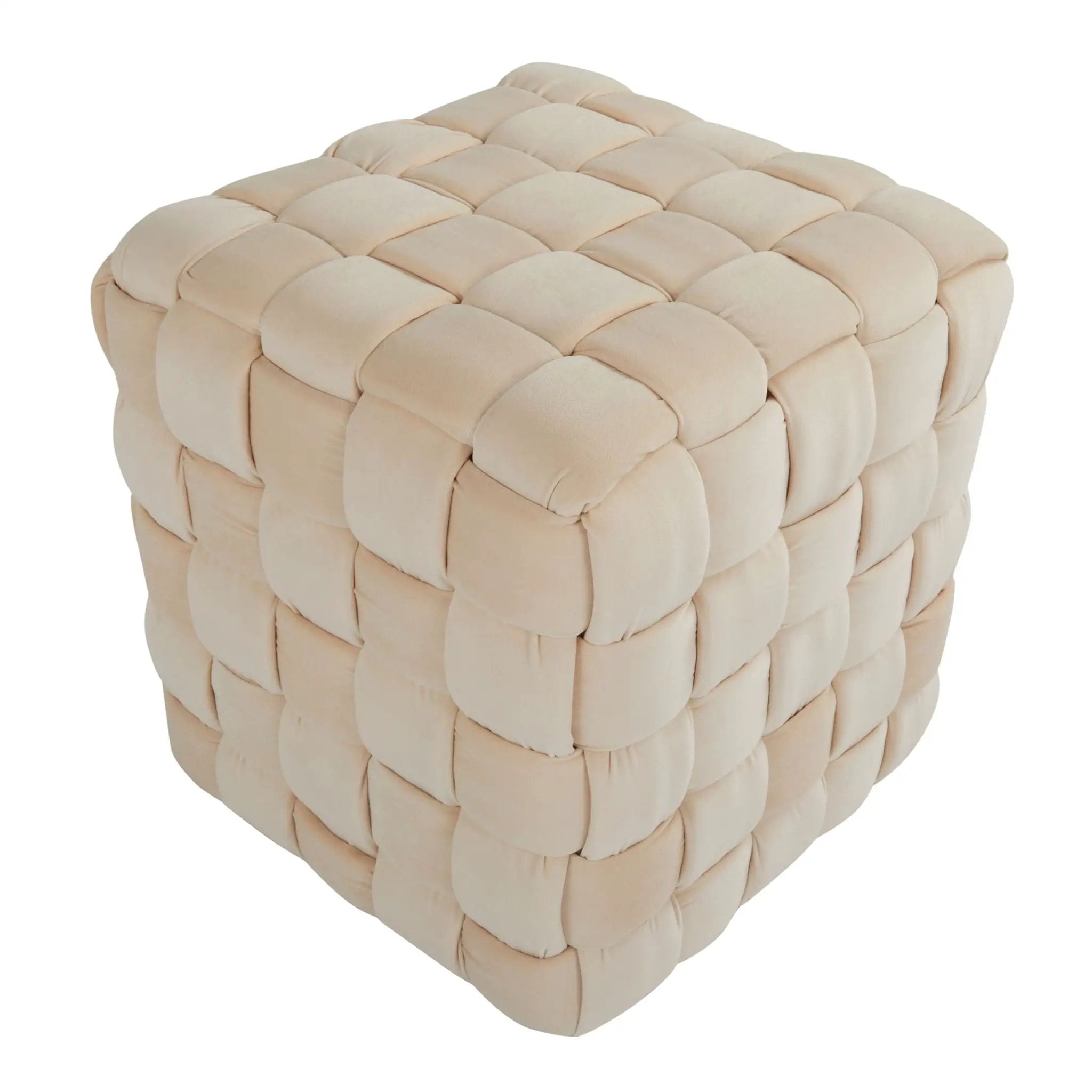 Square Braided Ottoman - by Unique Piece Furniture