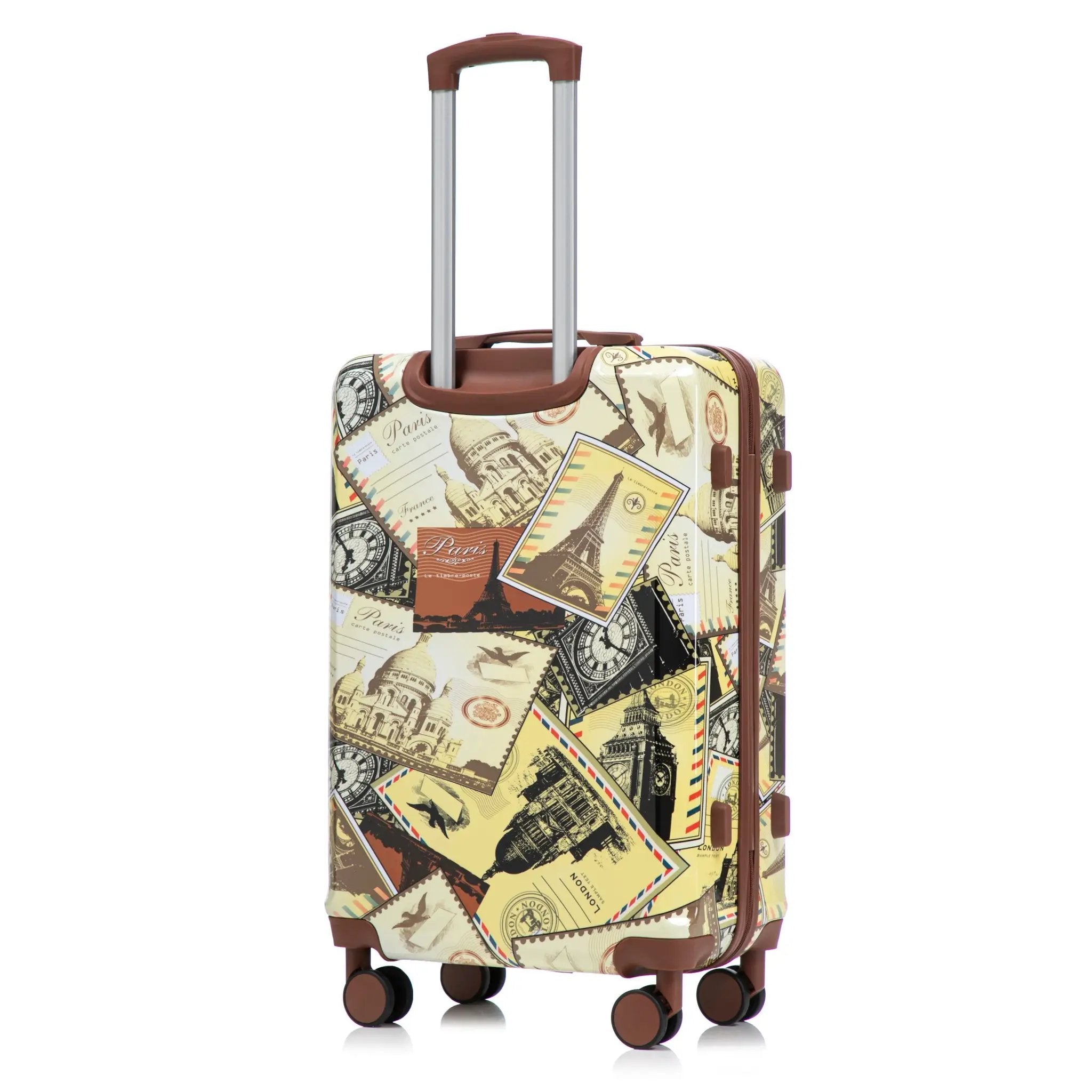 3-Piece PC Spinner Wheel Luggage Set with Printed Pattern by HouseOfZazla