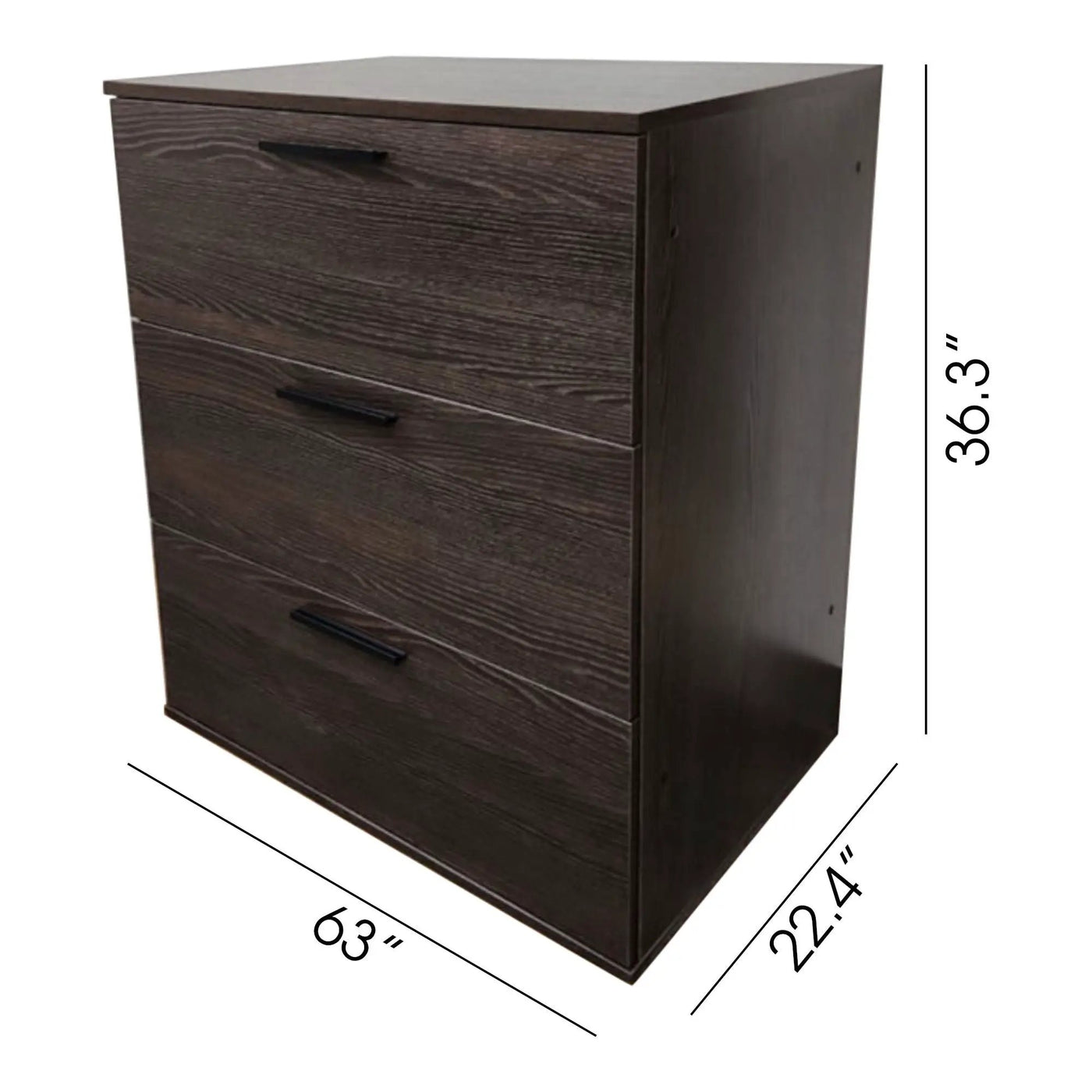 Morgan - 3 Drawer Modular Jumbo Chest by HouseOfZazla