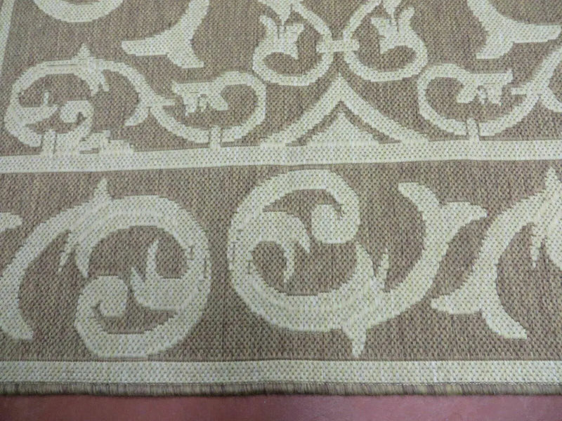 5' X 7' Machine Made Natural Fiber Jute Kilim Two Sided Rug Carpet Flat Weave Contemporary Design by Jewel Rugs