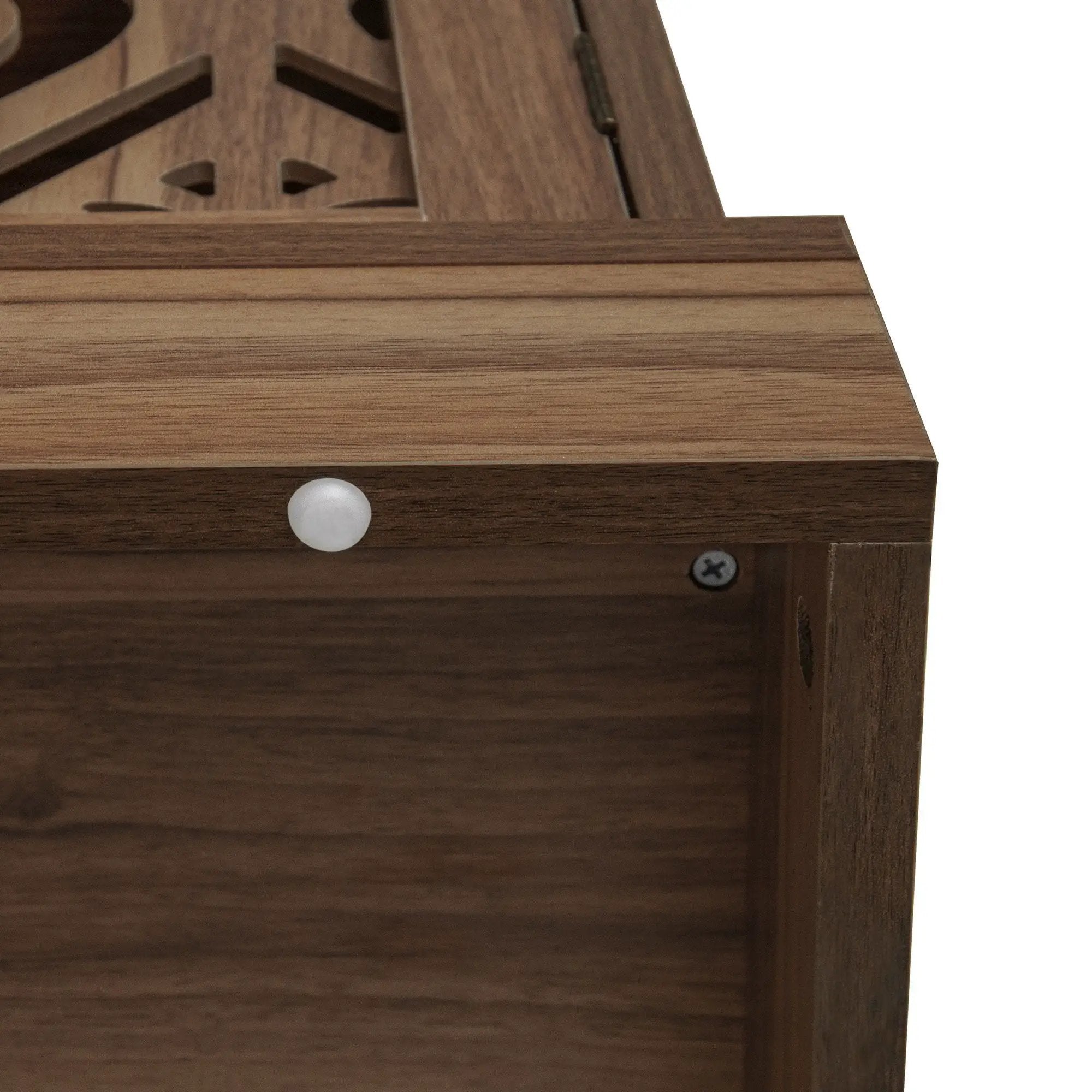 4 Door Cabinet With 1 Drawer, With 4 Adjustable Inner Shelves, Storage Cabinet by HouseOfZazla