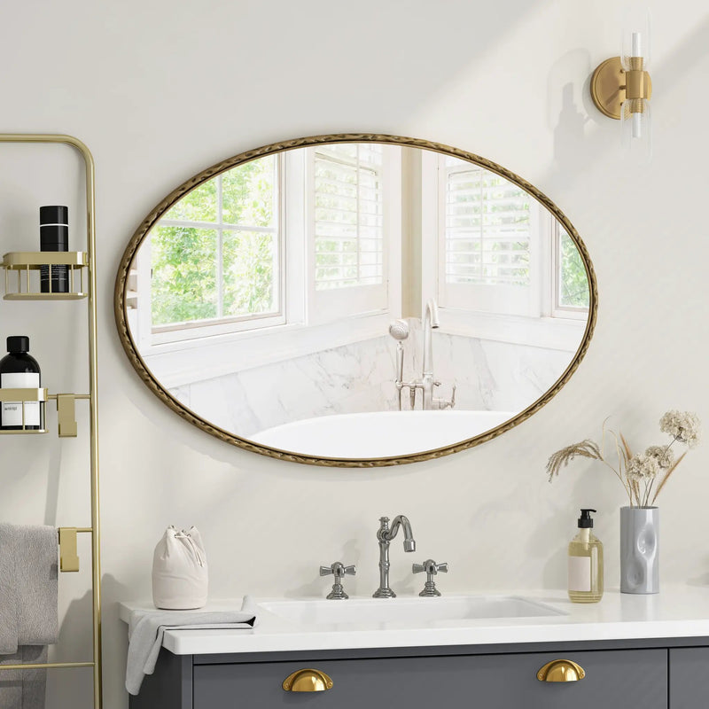 Iron Art Oval Retro Mirror by HouseOfZazla