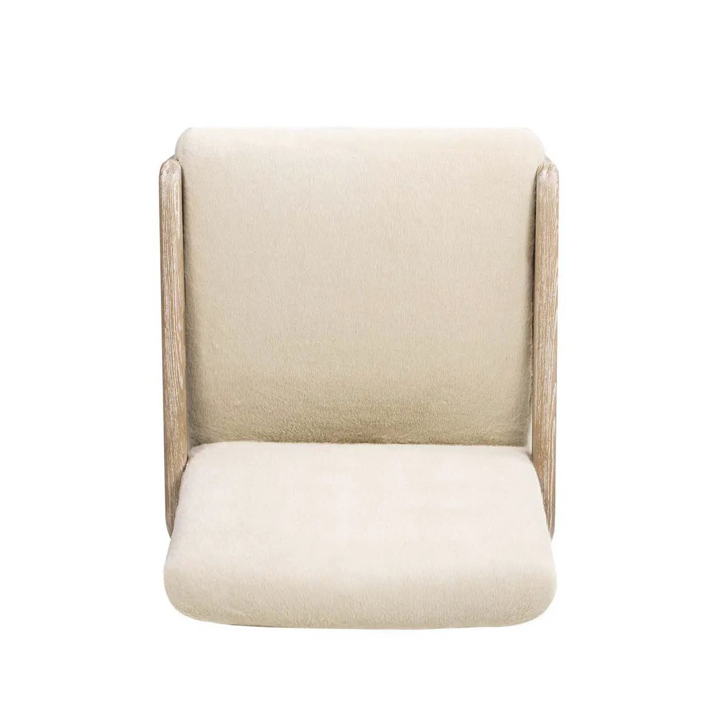 Arizona - Solid Ash Upholstered Counter Stool With Rope Detail - Creme De La Creme White by HouseOfZazla