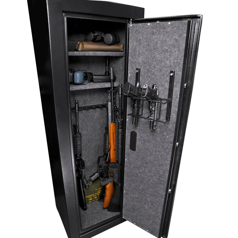 9.33 Cubic Ft Tall Biometric Rifle Safe - Black by HouseOfZazla