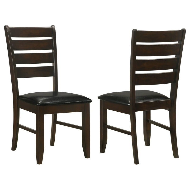 Dalila Wood Dining Side Chair Cappuccino (Set of 2) by Unique Piece Furniture