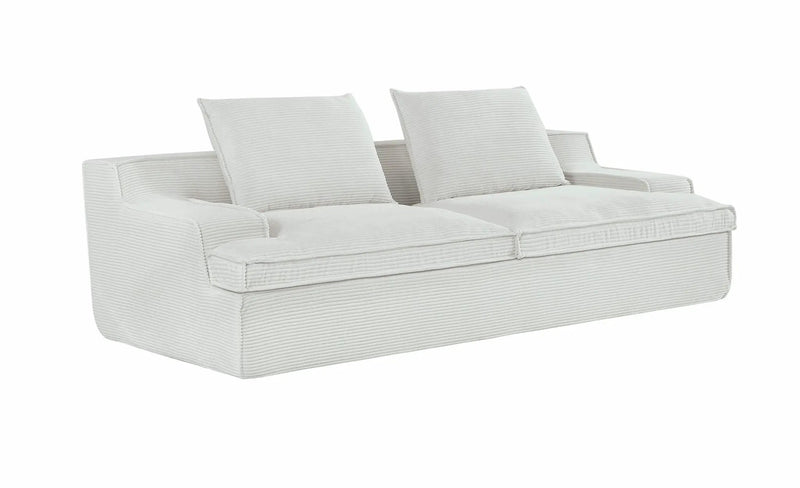 Nimbus - Oversized Full Foam 4 Seater Couch For Living Room Upholstered In Soft, Wide Armrests by HouseOfZazla