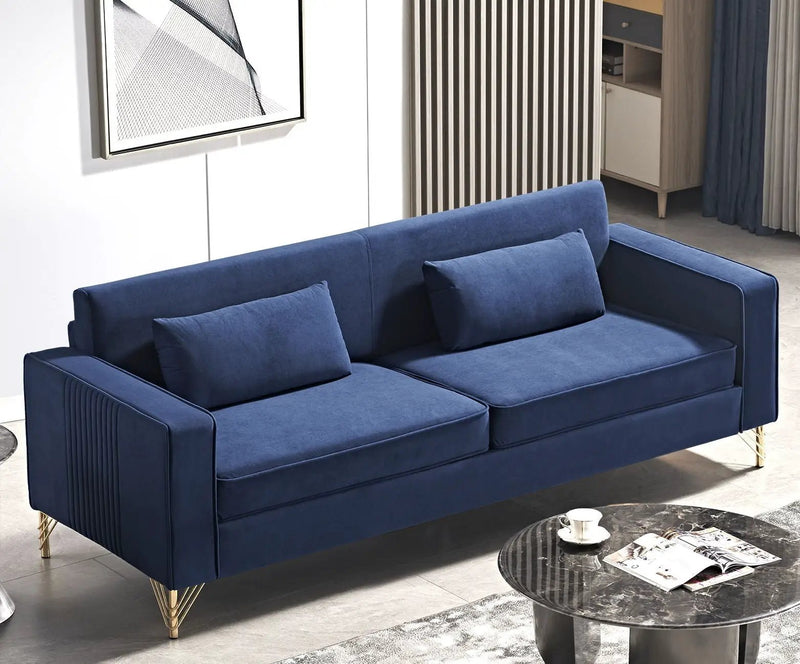 Aesthetic 3 Seater Couch With Classic Modern Appeal And Luxurious Soft Comfort by HouseOfZazla