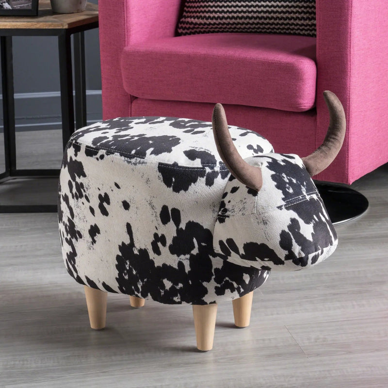 Cow Shaped Ottoman Footstool by HouseOfZazla