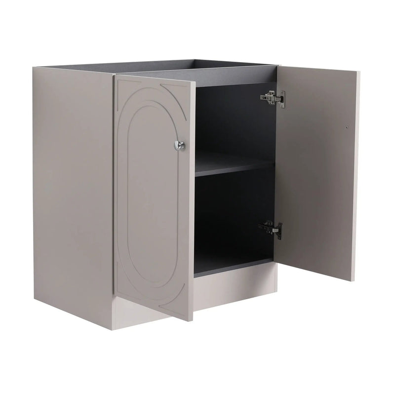 Modern Freestanding Bathroom Vanity With Soft Close Cabinet Doors by HouseOfZazla
