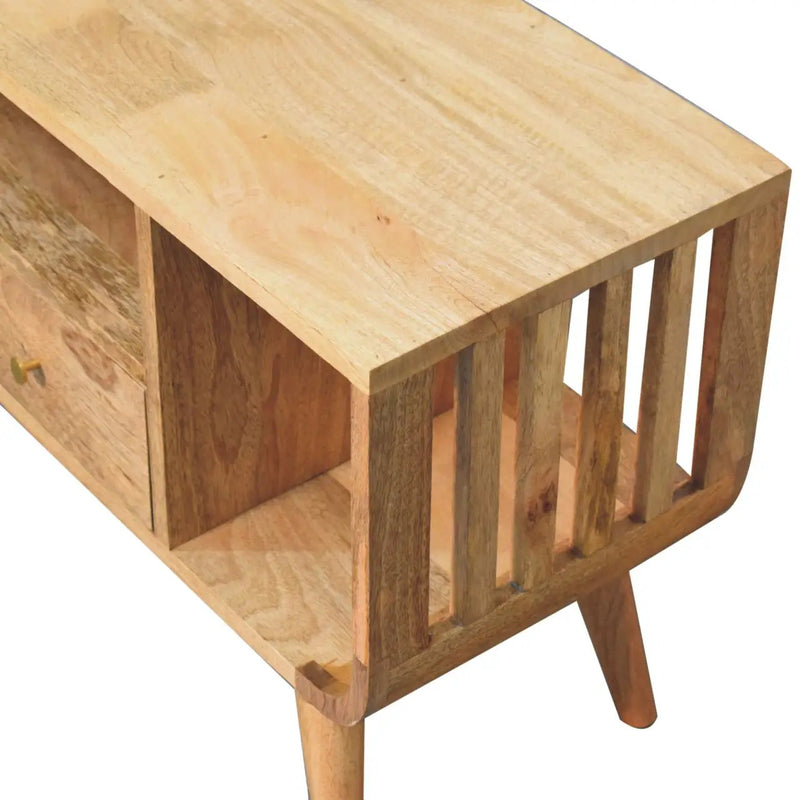 Solid Wood Soba Nordic Media Unit by HouseOfZazla