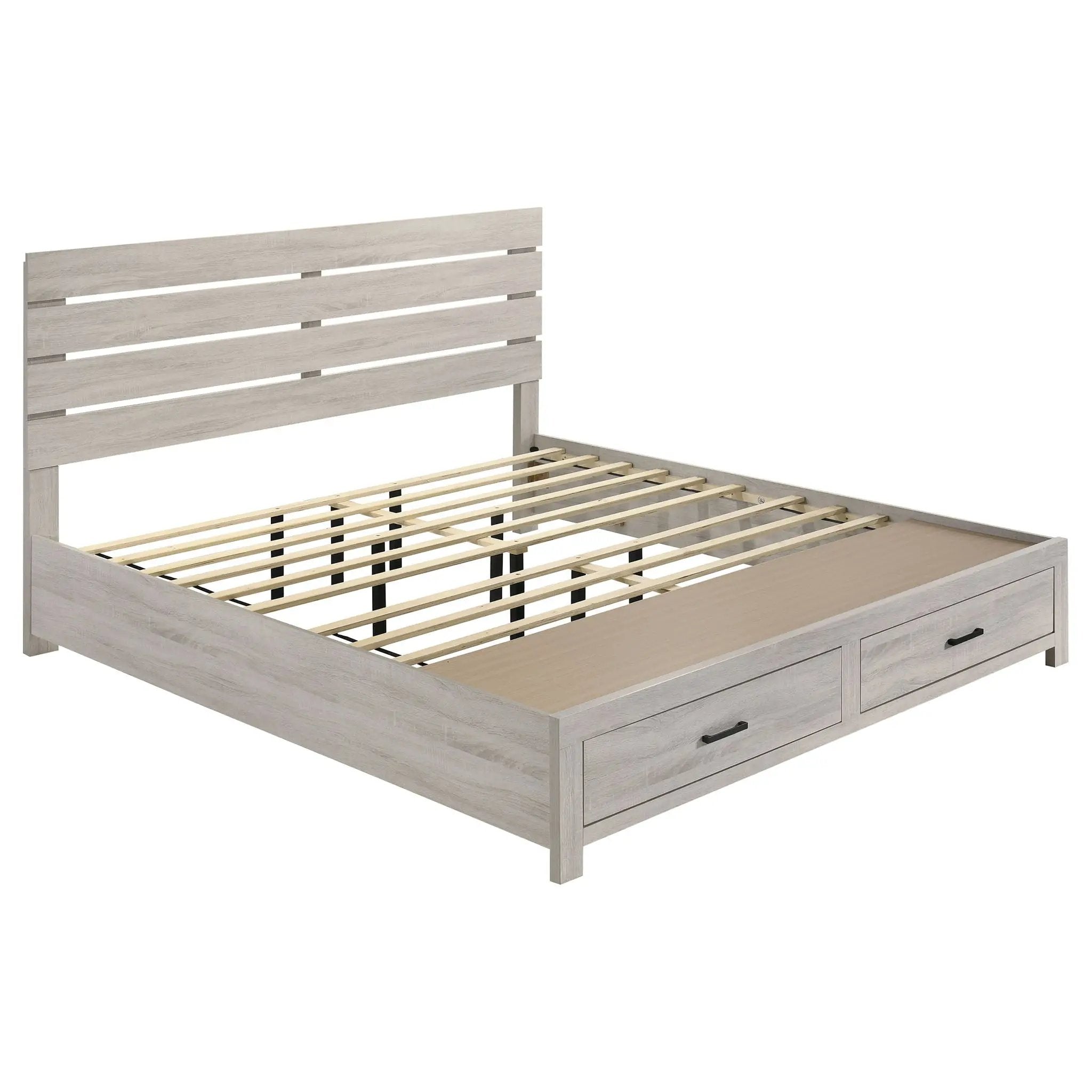 Brantford 4-piece Eastern King Bedroom Set Coastal White by Unique Piece Furniture