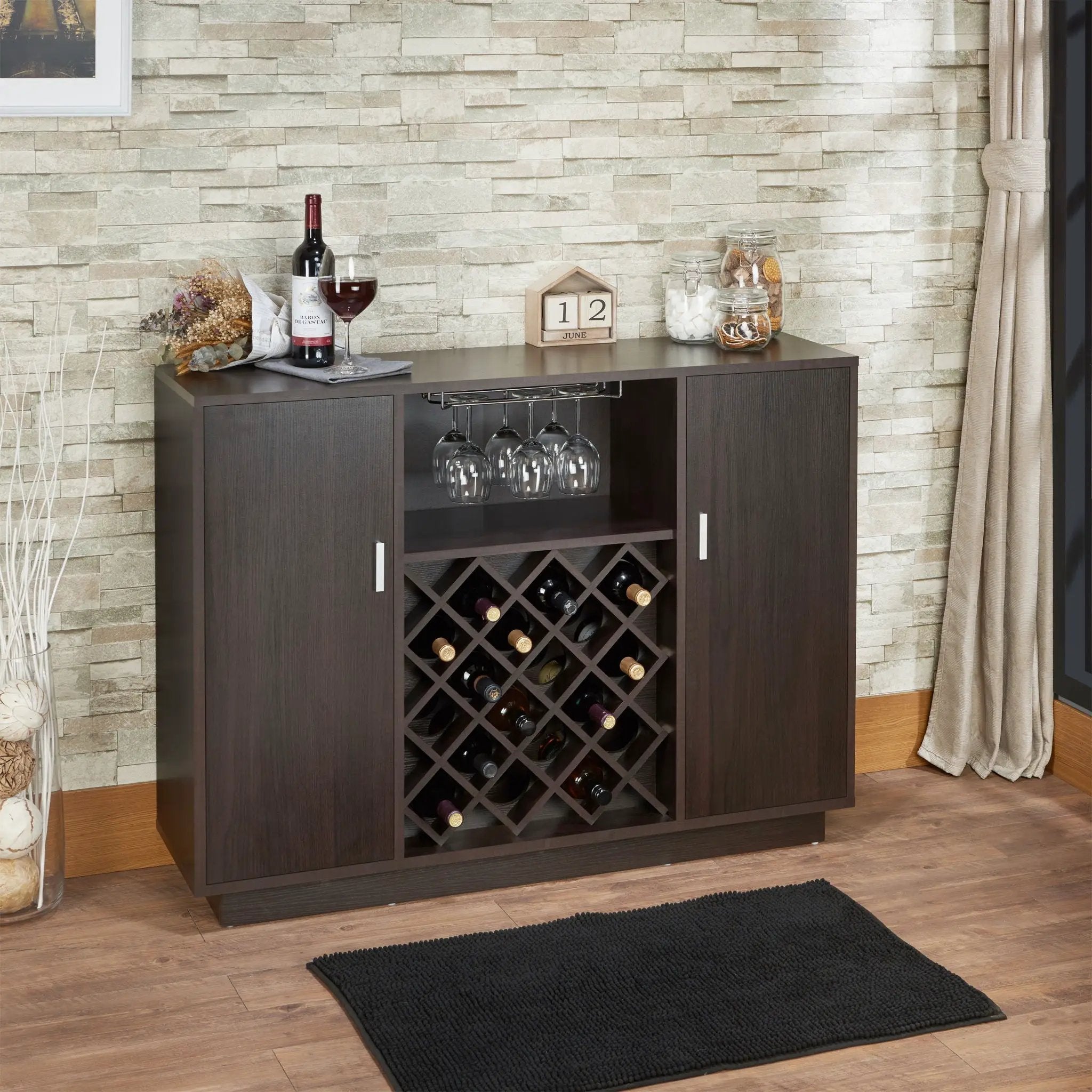 Hazen - Wine Cabinet - Espresso by HouseOfZazla