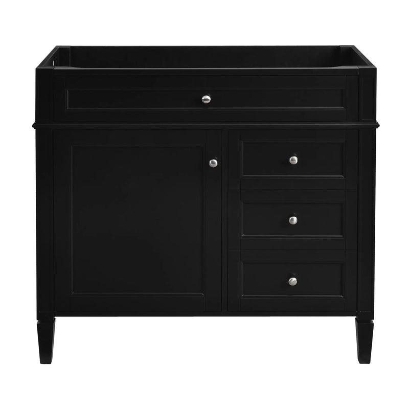 Bathroom Vanity With 2 Drawers And Tip-Out Drawer, Storage Cabinet by HouseOfZazla