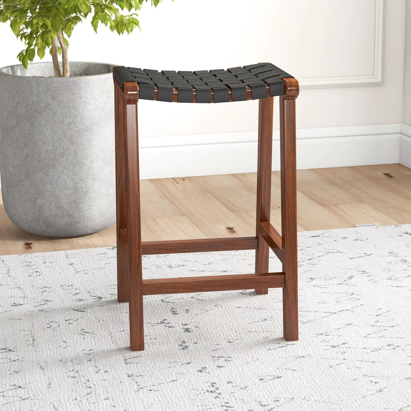 James - Mid-Century Modern Genuine Counter Stool by Unique Piece Furniture