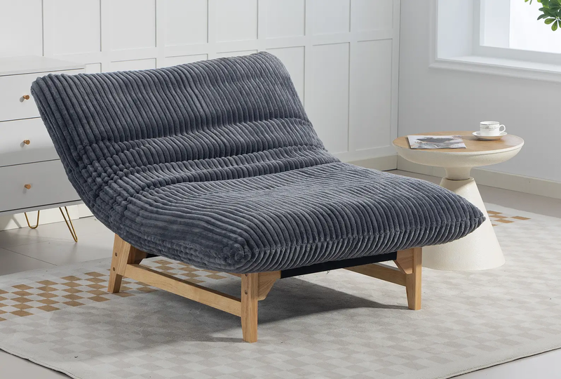 Bean Bag Chair for Adults with Solid Wood Frame by HouseOfZazla