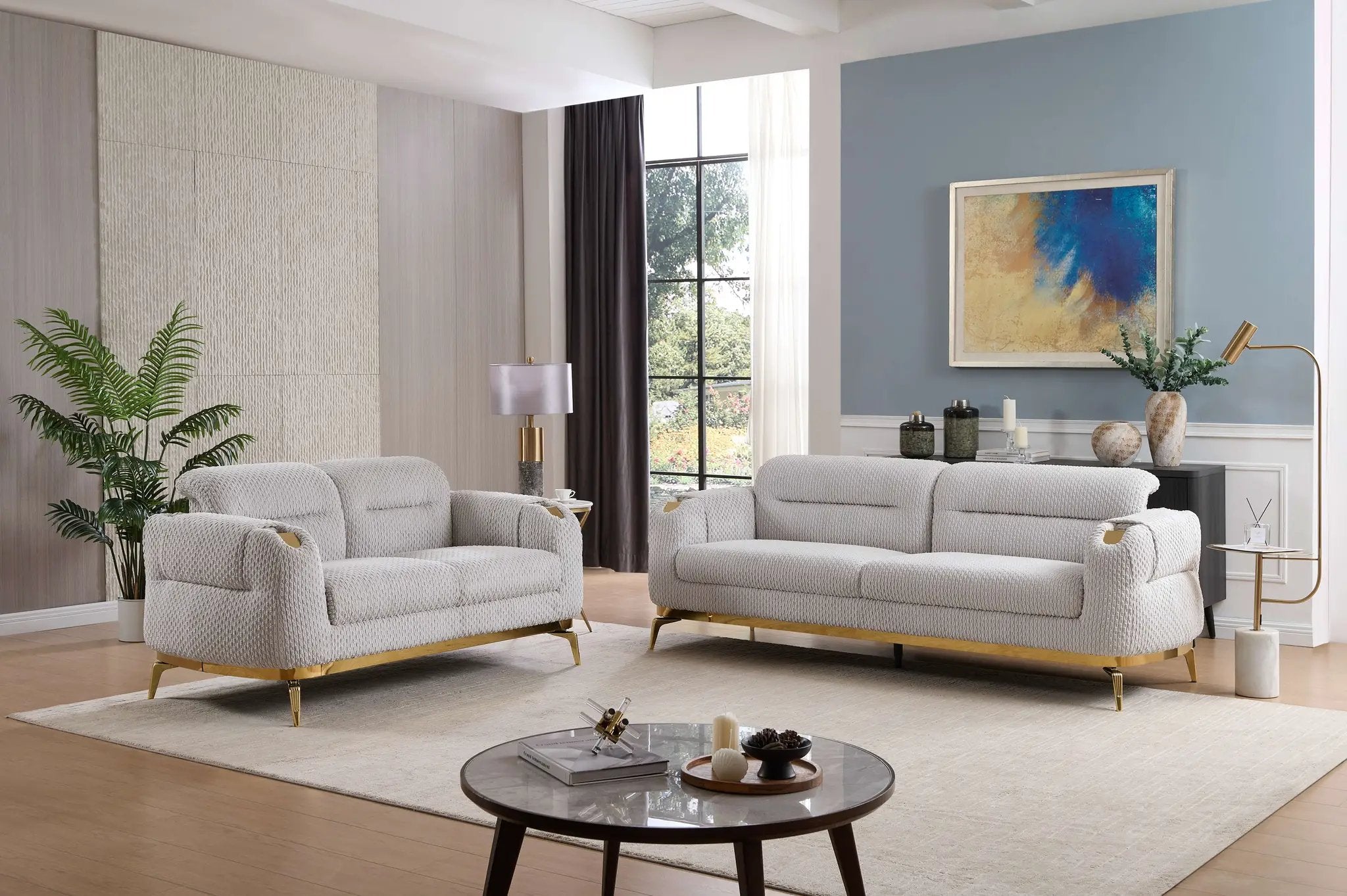 Zoe Modern Style 3PC Living Room Set by HouseOfZazla