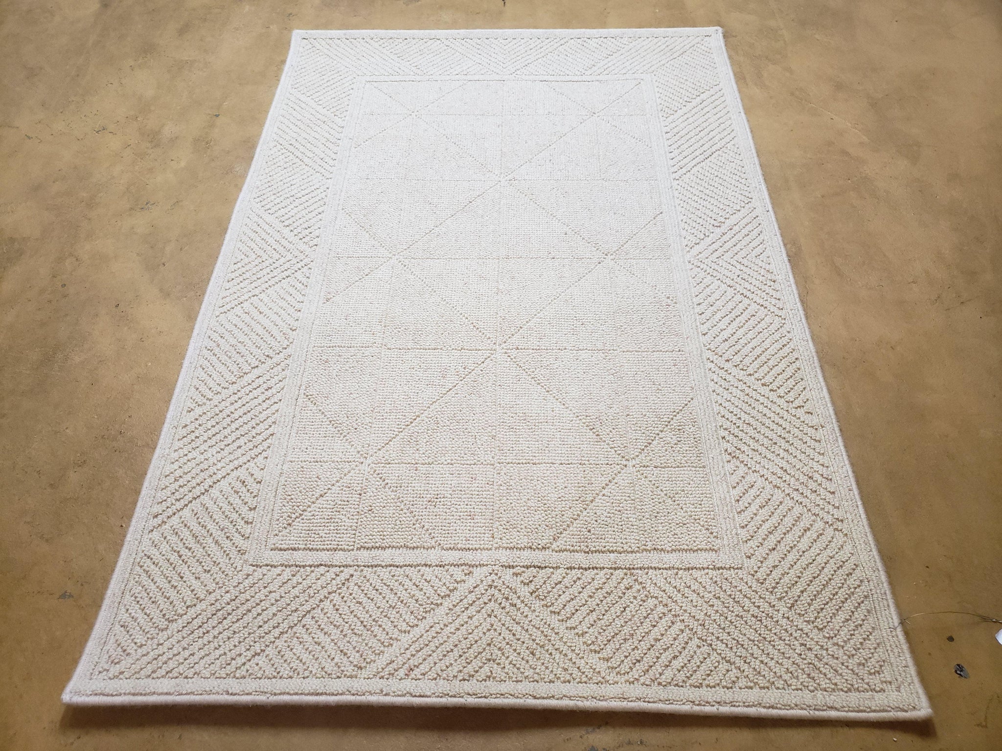 3x5 Karastan Sisal Rug Collection, Design 379/80504, Sambava II, 3'6 x 5'3, Beige Karastan Rug with Label, Authentic Karastan, Entryway Rug by Jewel Rugs