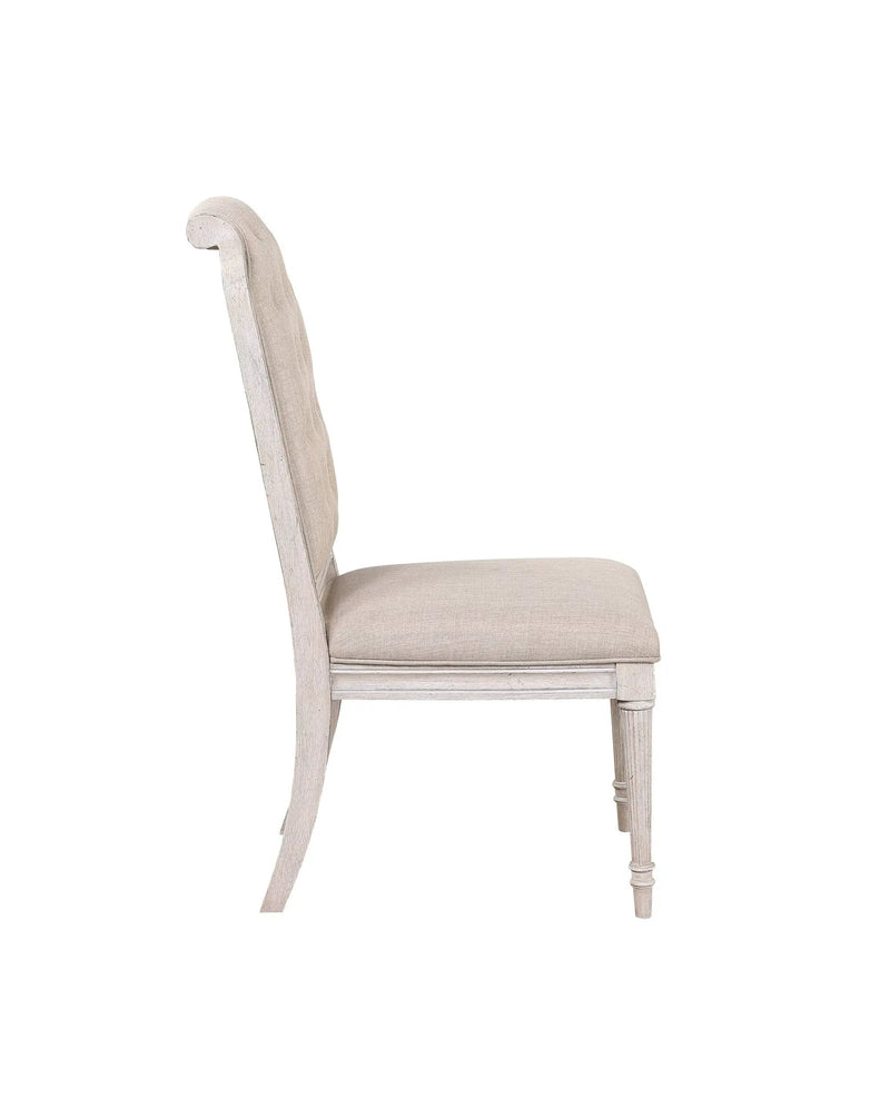 Wynsor Fabric & Antique Champagne Finish Side Chair (Set of 2) by HouseOfZazla