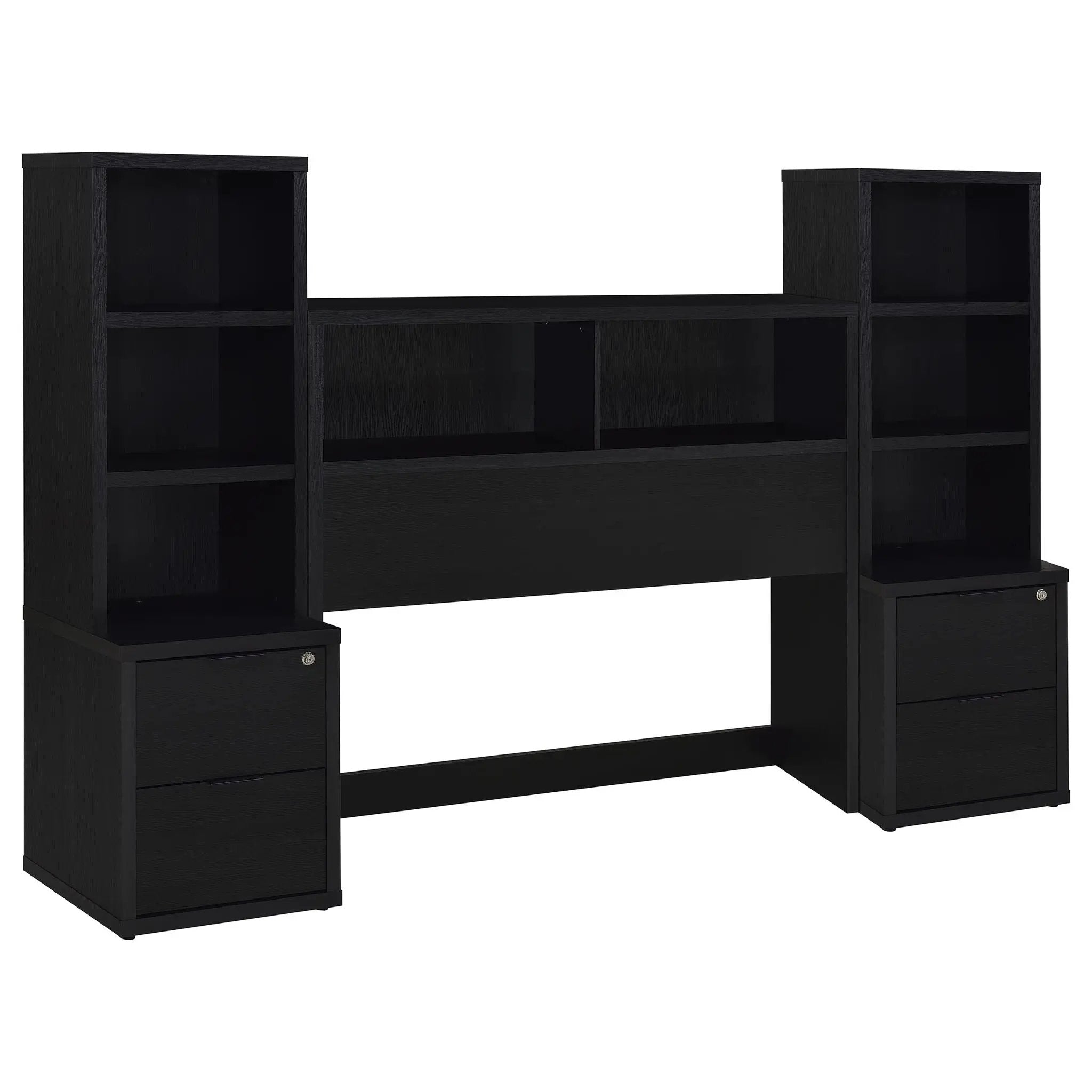 Geary - 3 Piece Bedroom Set With Bookcase Headboard by HouseOfZazla