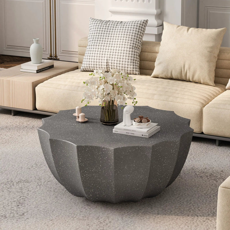 Modern Round Coffee Table For Indoor / Outdoor by Unique Piece Furniture