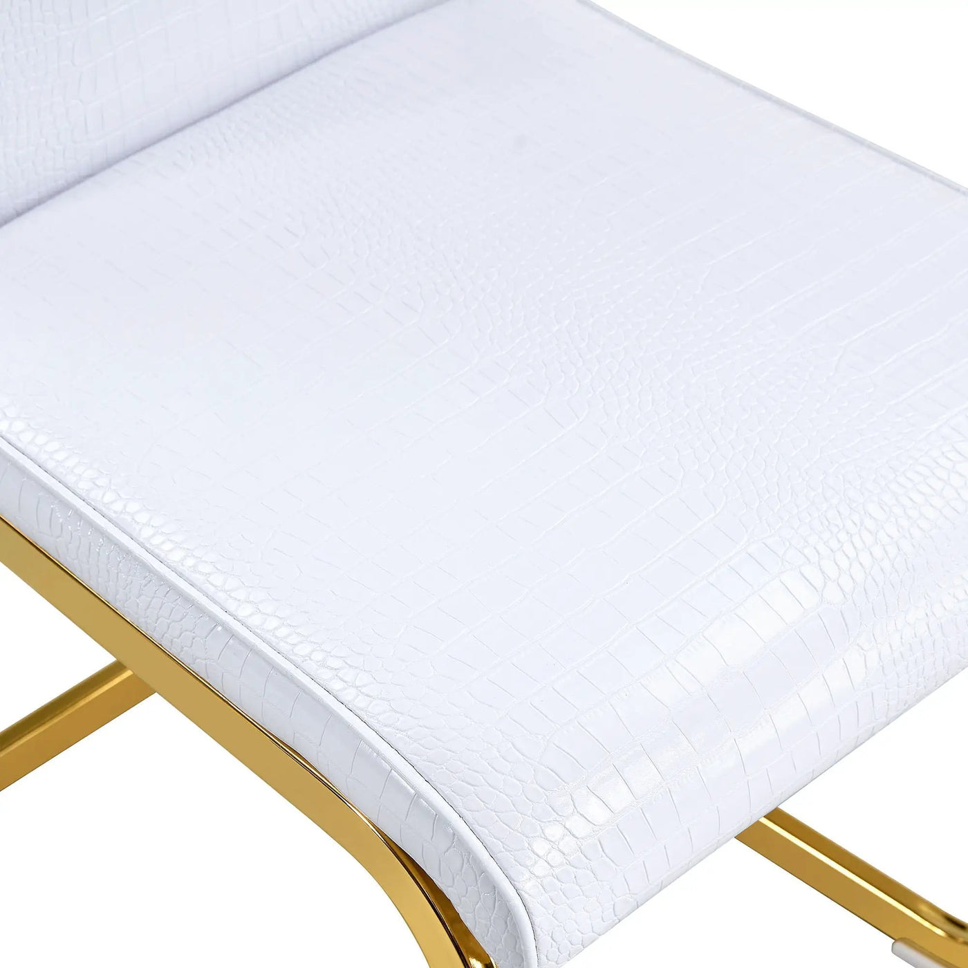 Elegant Design Alligator Skin Upholstered Dining Chairs by HouseOfZazla
