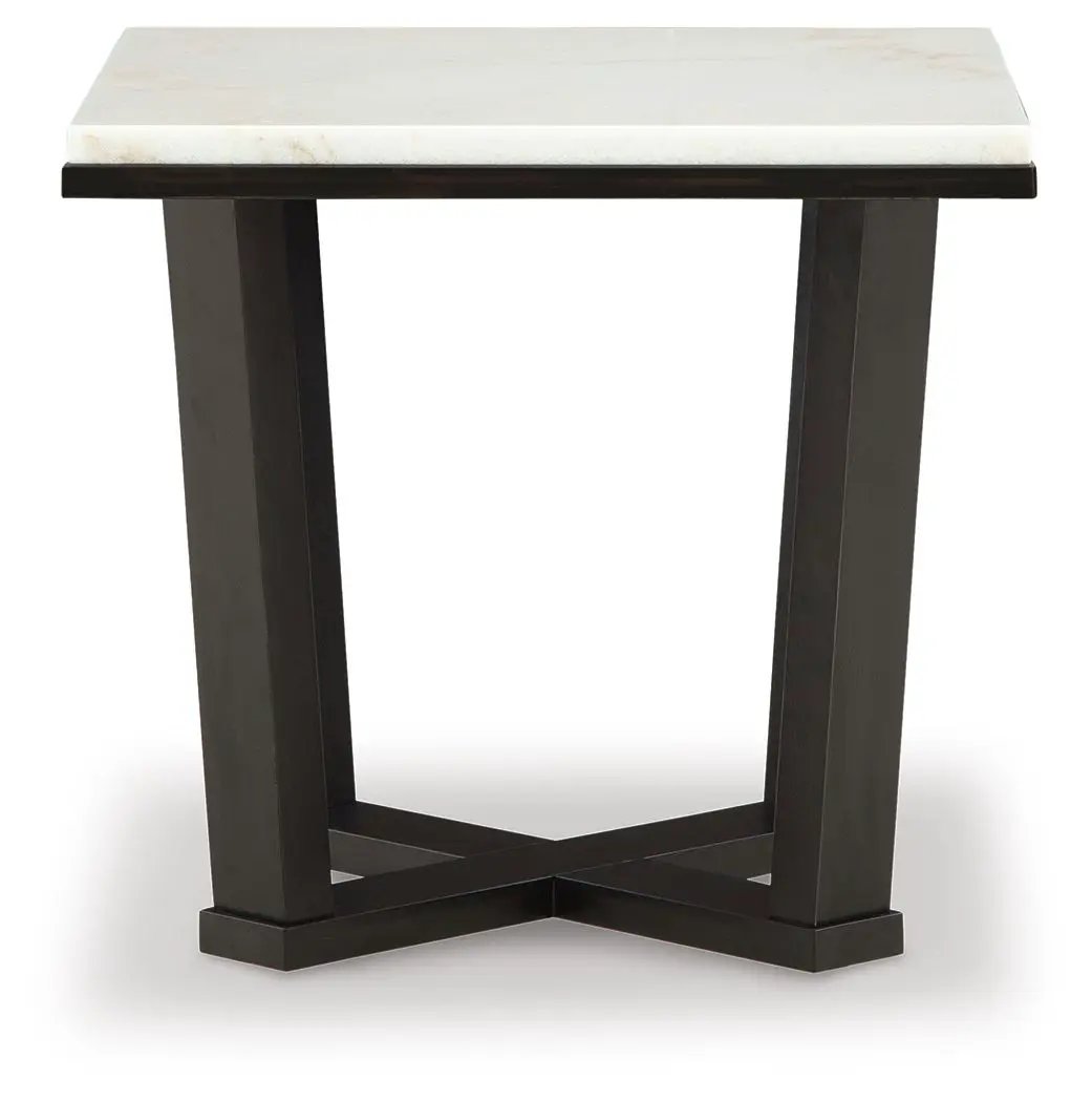 Fostead - Square End Table - White / Espresso by Unique Piece Furniture