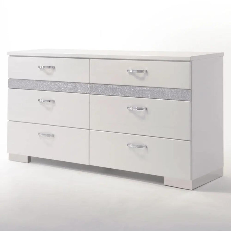 Naima II - Dresser - White High Gloss by Unique Piece Furniture