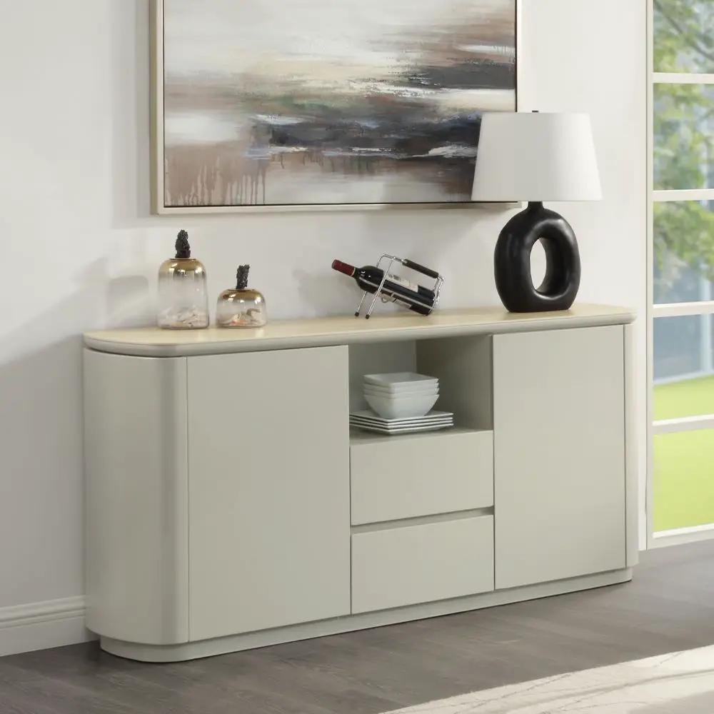 Ingram - Server - Ceramic Top & Light Gray by Unique Piece Furniture