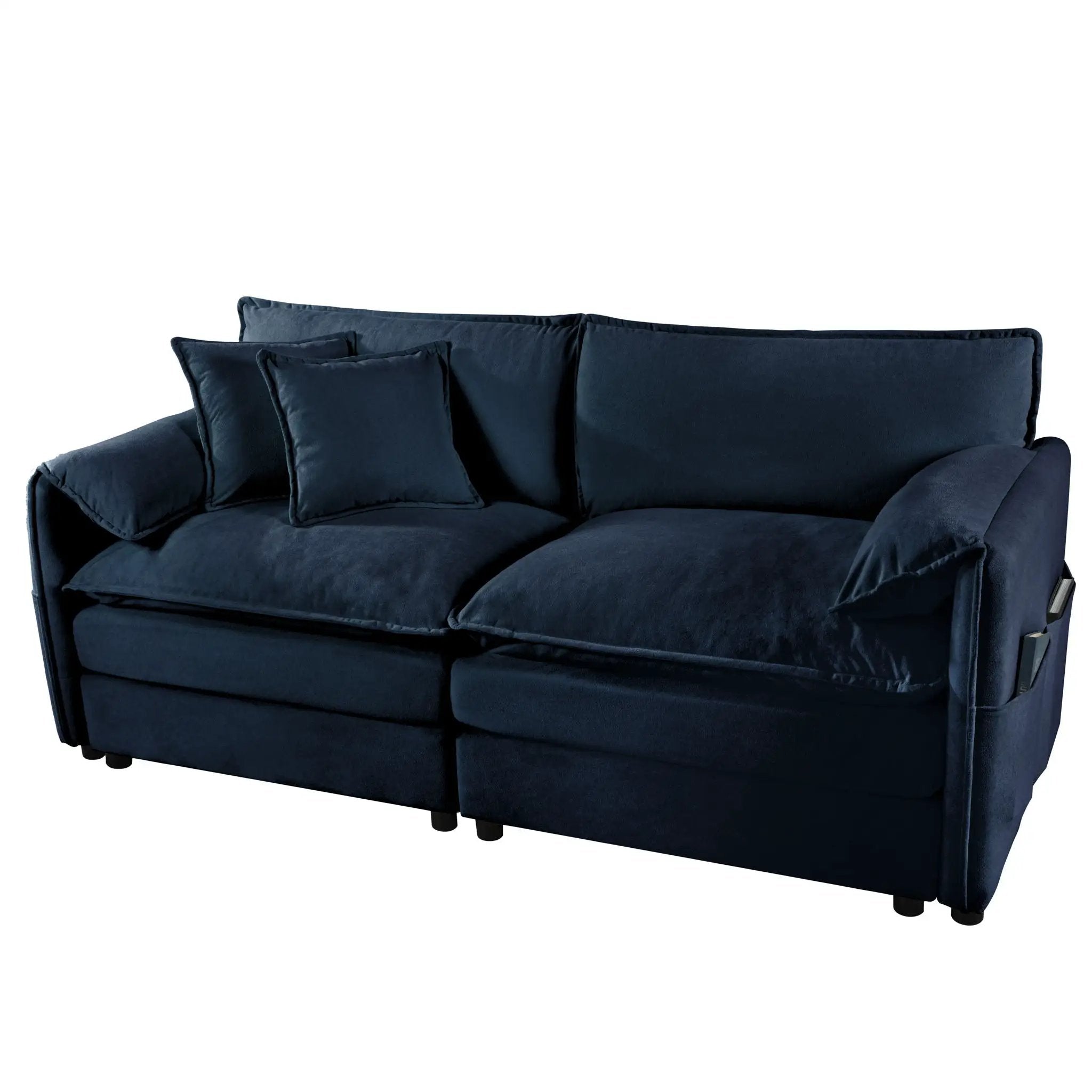 Modern Oversized Loveseat Sofa With Deep Seat And Diy Combination by HouseOfZazla