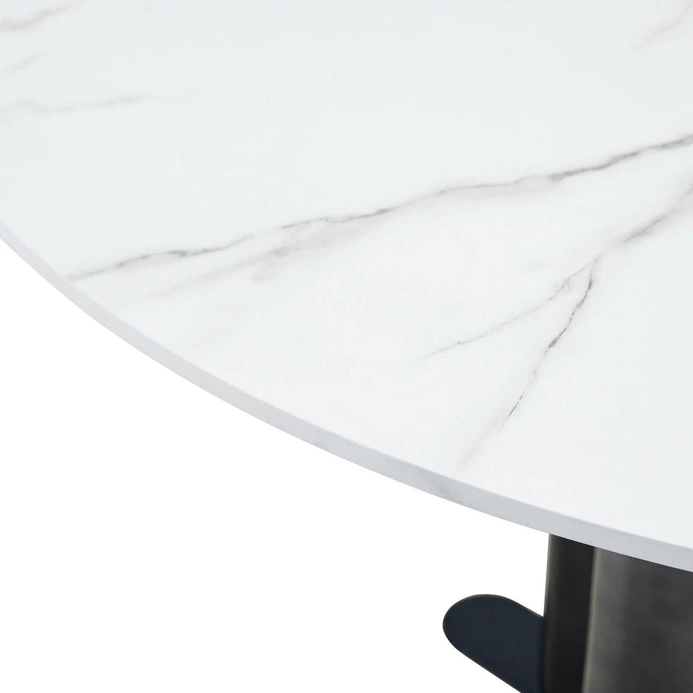 Round Dining Table With Cross Base, Modern Home Furniture by HouseOfZazla