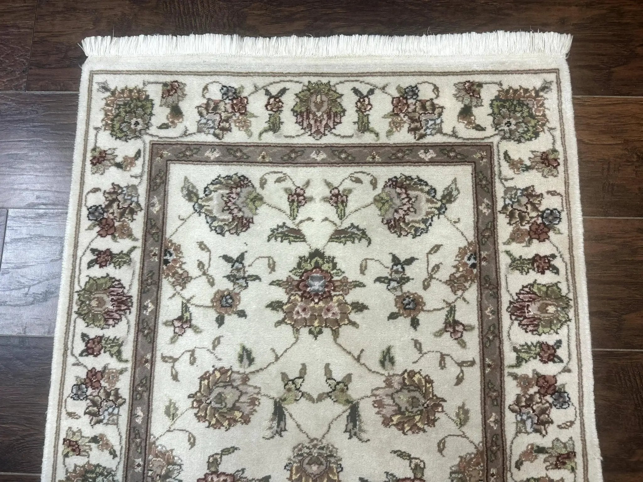 Pak Persian Runner Rug 2.6 x 8ft, Oriental Carpet for Hallway or Kitchen, Handmade, Wool and Silk Highlights by Jewel Rugs