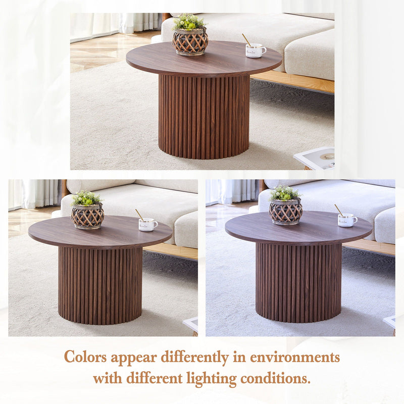 Modern Circular Coffee Table Cylindrical Design by HouseOfZazla