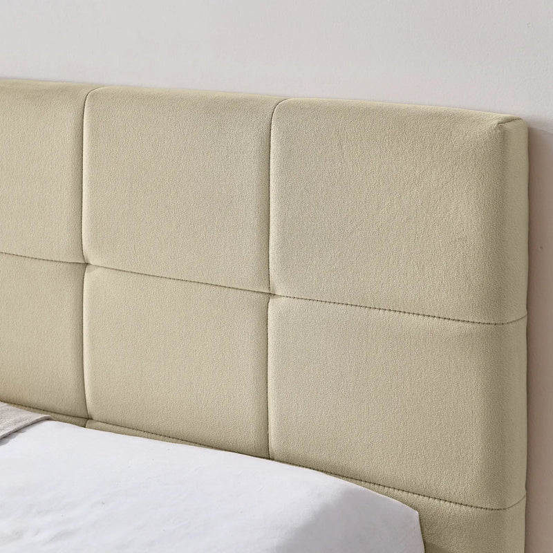 Mid-Century Storage Upholstered Tufted Bed Frame With Backrest And Armrests by Unique Piece Furniture