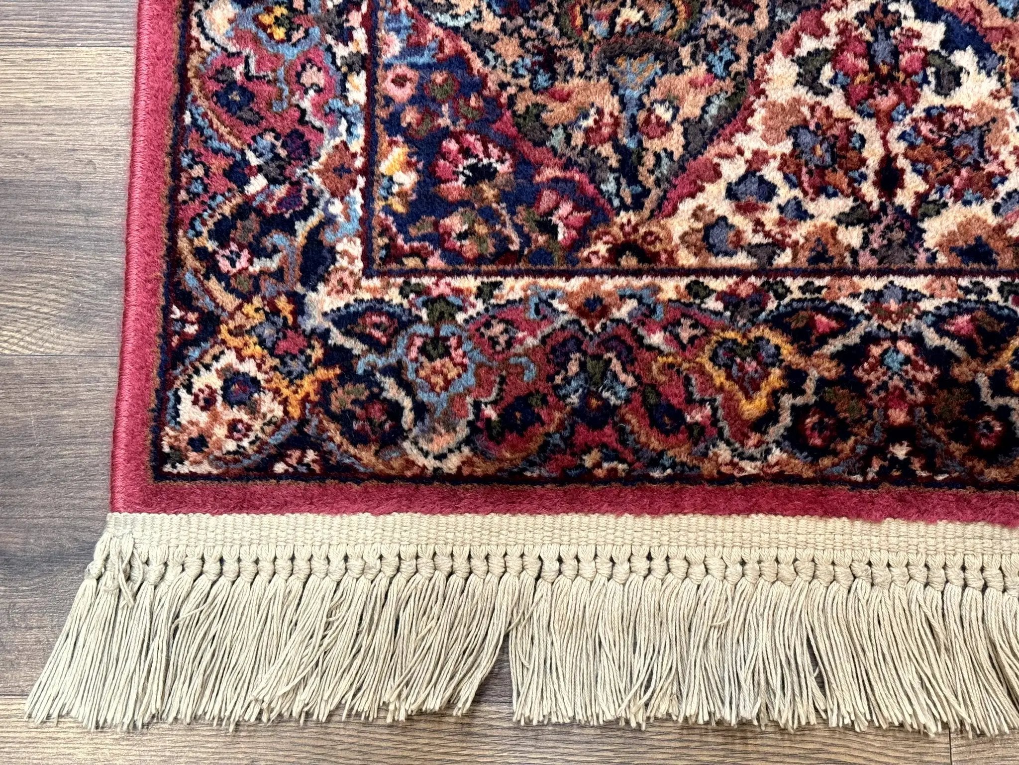 Karastan Rug 3x5 Multicolor Panel Kirman #717, Original 700 Series, Wool Pile, Discontinued by Jewel Rugs