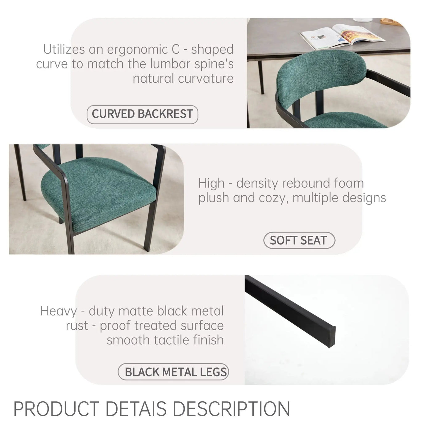 Dining Arm Chairs (Set of 2) by Unique Piece Furniture