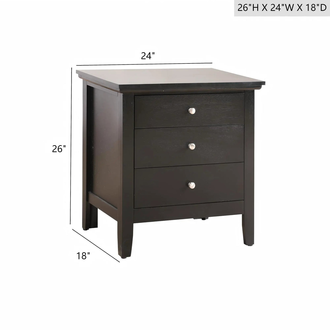 3 Drawer Nightstand & Dove Tailed Drawers by HouseOfZazla