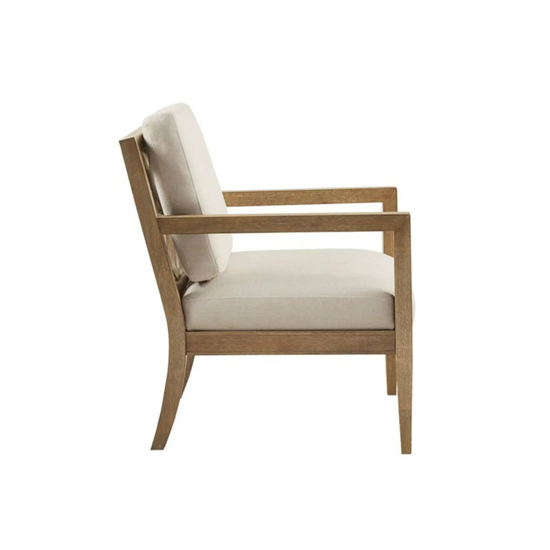 Tage - Upholstered Accent Armchair With Slatted Back Design - Ivory by Unique Piece Furniture